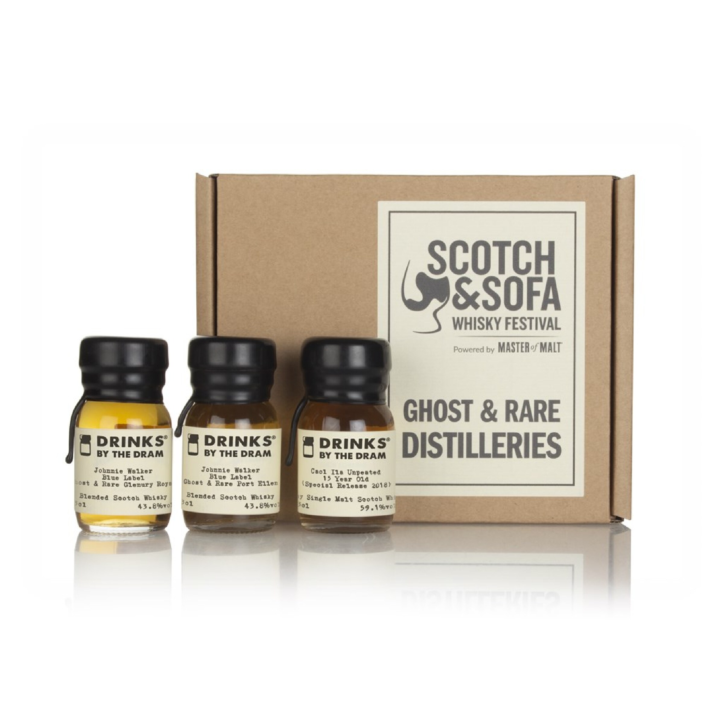 The Rarest Grosseries Scotch Sofa Festival Ghost and Rare Distilleries Tasting Set | Clear ...