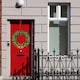 image 3 of 38Cm Metal Wreath Hanger Red - Adds a Festive Touch to Any Door