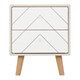 image 3 of Dixie 2 Drawer Bedside - L39.5 x W48 x H56 cm - Dusty Grey/White