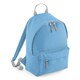image 1 of BagBase Mini Fashion Backpack - Sky Blue/Light Grey - One Size