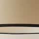 image 6 of ValueLights Aspen Medium Black Trim Tapered Lamp Shade | Black