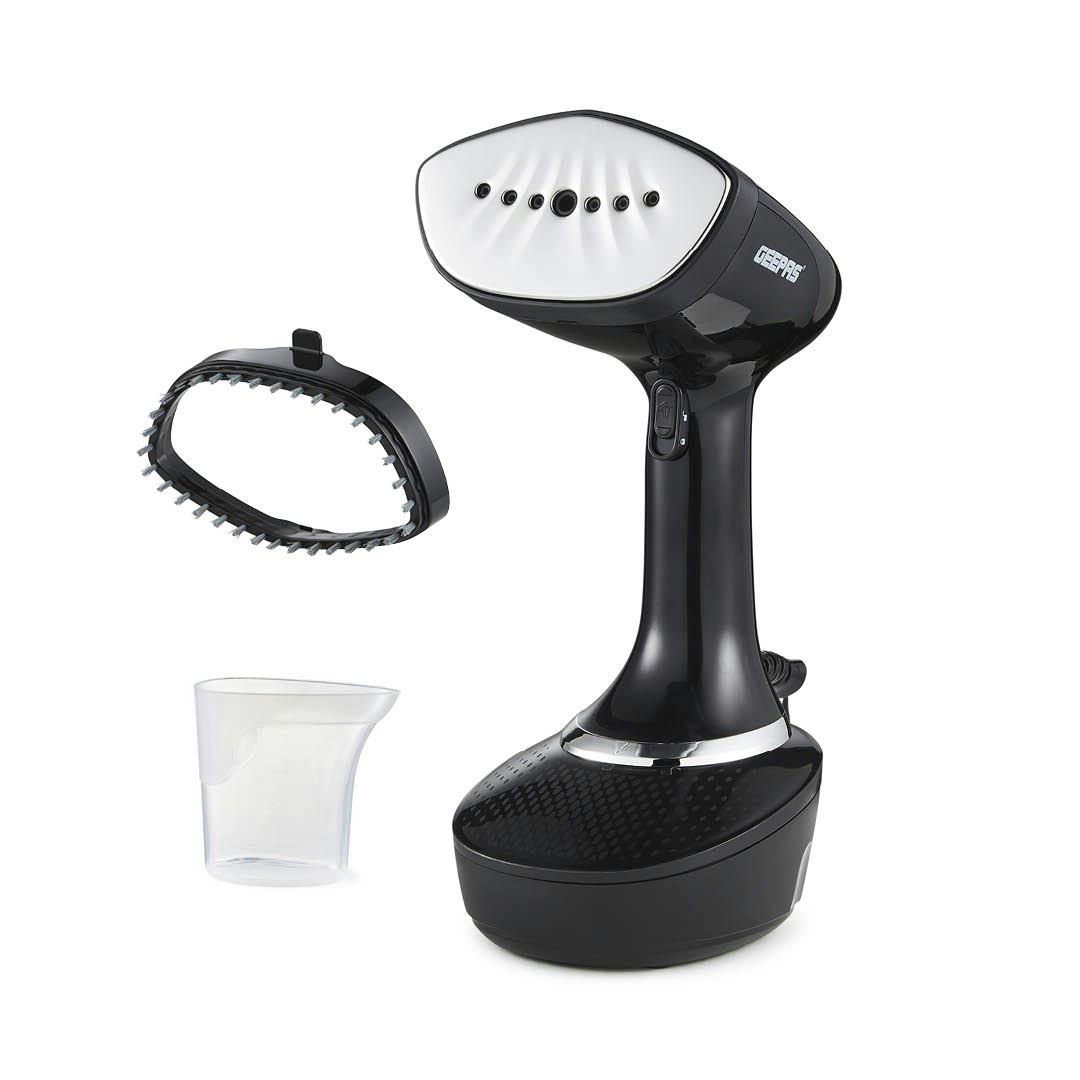 GEEPAS 2-in-1 Travel Garment Steamer & Steam Iron,1500W Black