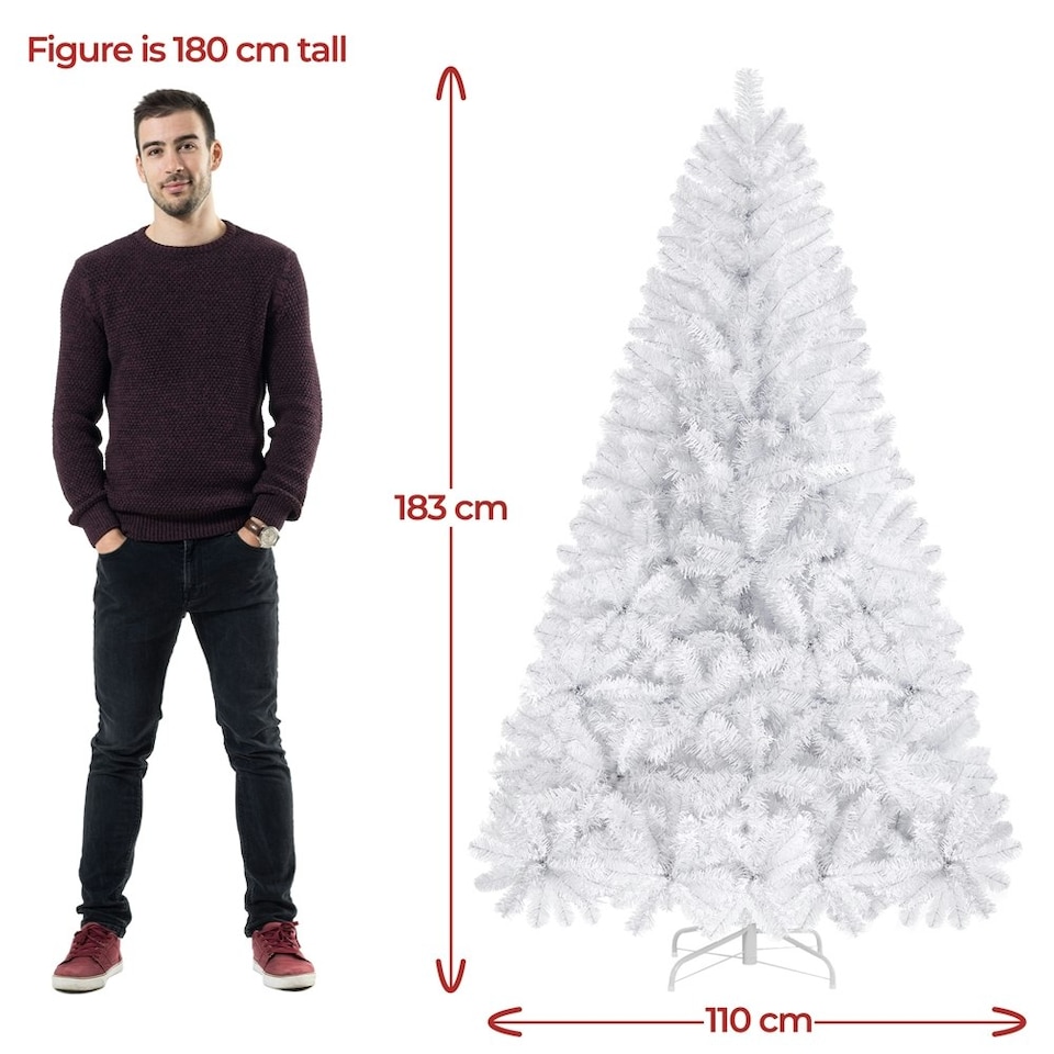 image 1 of Yaheetech 183cm Artificial Christmas Tree with Foldable Stand