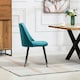 image 4 of Morandi Velvet Dining Chairs - Set of 2 - Teal
