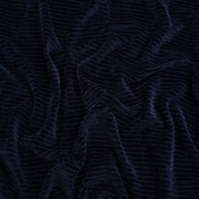 Minerva Core Range Navy 5 Wale Velour Rib Stretch Knit Cord Fabric for Dressmaking, 150cm / 59" Wide - per metre