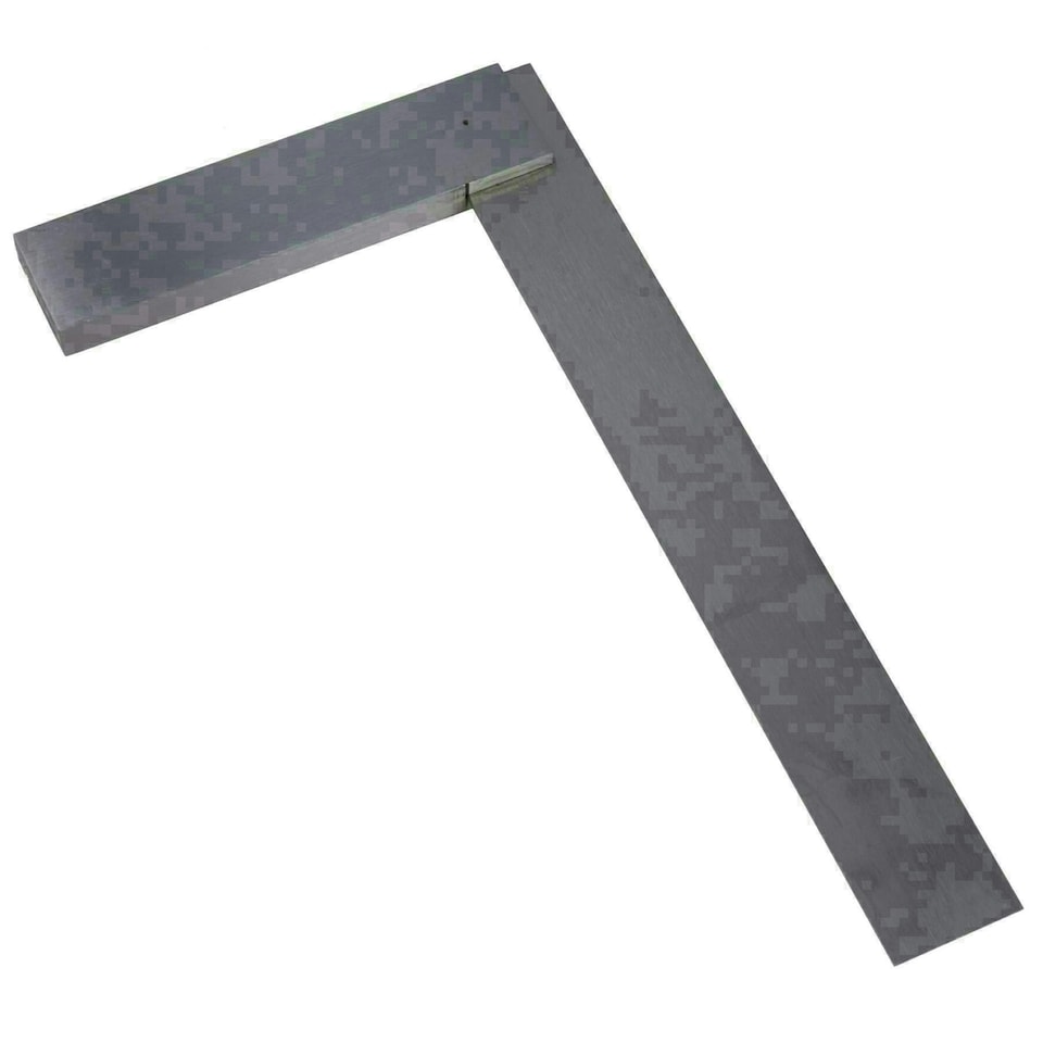 image 1 of 3 + 12 Inch 75 / 300mm Engineer Tri Set Square Right Angle Straight Edge Stainless