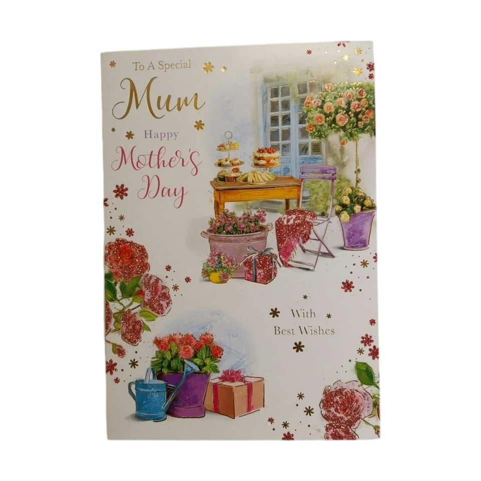 image 1 of To A Special Mum Garden Scene Design Mother's Day Card