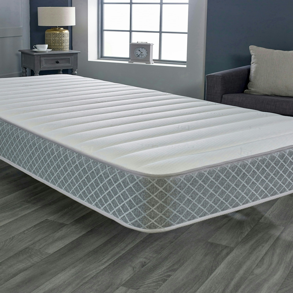 image 1 of Nebraska Hybrid Mattress - Soft Feel Quilted Cool Touch Surface Grey | Single