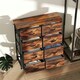 image 8 of HOMCOM Fabric Chest of Drawers, 8 Drawer Dresser for Bedroom, Rustic Brown Brown | Black