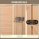 image 5 of Outsunny Garden Shed Outdoor Tool Storage w/ 2 Shelve 75 x 56 x115cm Natural