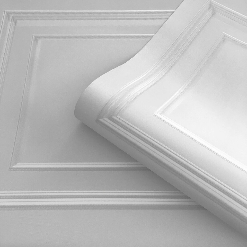 image 1 of Amara Panel Soft Silver Wallpaper Silver