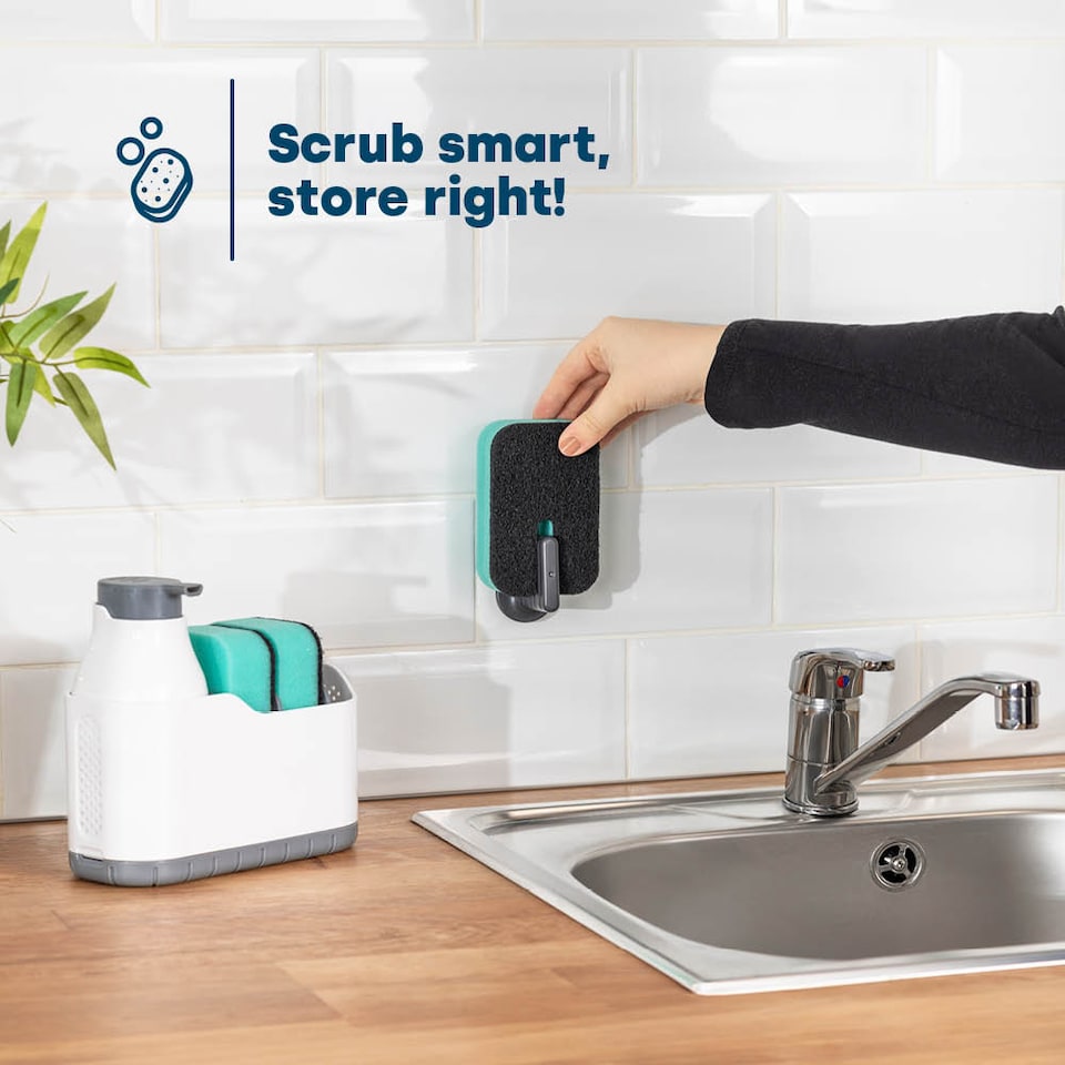 image 1 of Dish Buddy Sponge with Holder Pack of 10