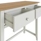 image 4 of Taberno 2 Drawer Dressing Table Linen White White