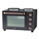 image 1 of Cooks Professional 28L Mini Oven with 2 Hobs - Electric Multifunction Countertop Cooker | Black | Black & Copper