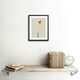 image 2 of Vintage Botanical Small Red Wildflower Bloom 9x7" Black Framed Wall Art Print