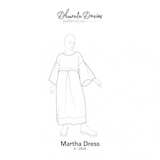 Dhurata Davies Martha Dress Paper Sewing Pattern – Women’s Dress, UK Sizes 4–24, Easy