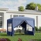 image 2 of Outsunny 3mx3m Pop Up Gazebo Party Tent Canopy Marquee with Storage Bag Blue