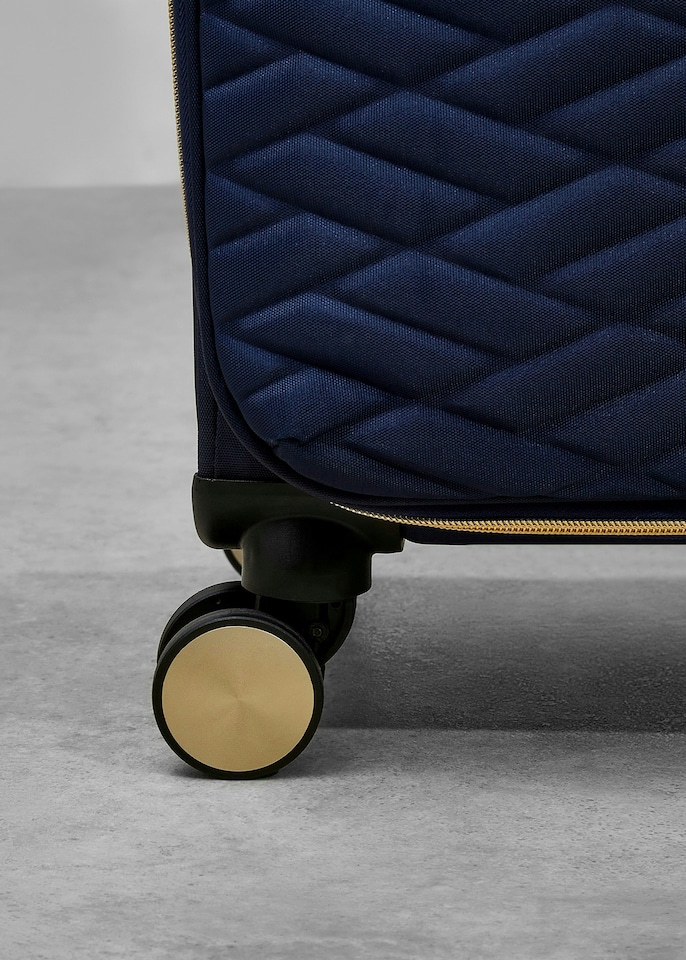 image 1 of Rock Sloane Cabin Suitcase Navy | Blue | Cabin Bag