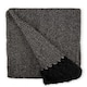 image 1 of Hartley Collection Recycled Cotton Throw in Black (90" x 100") | Black | Black