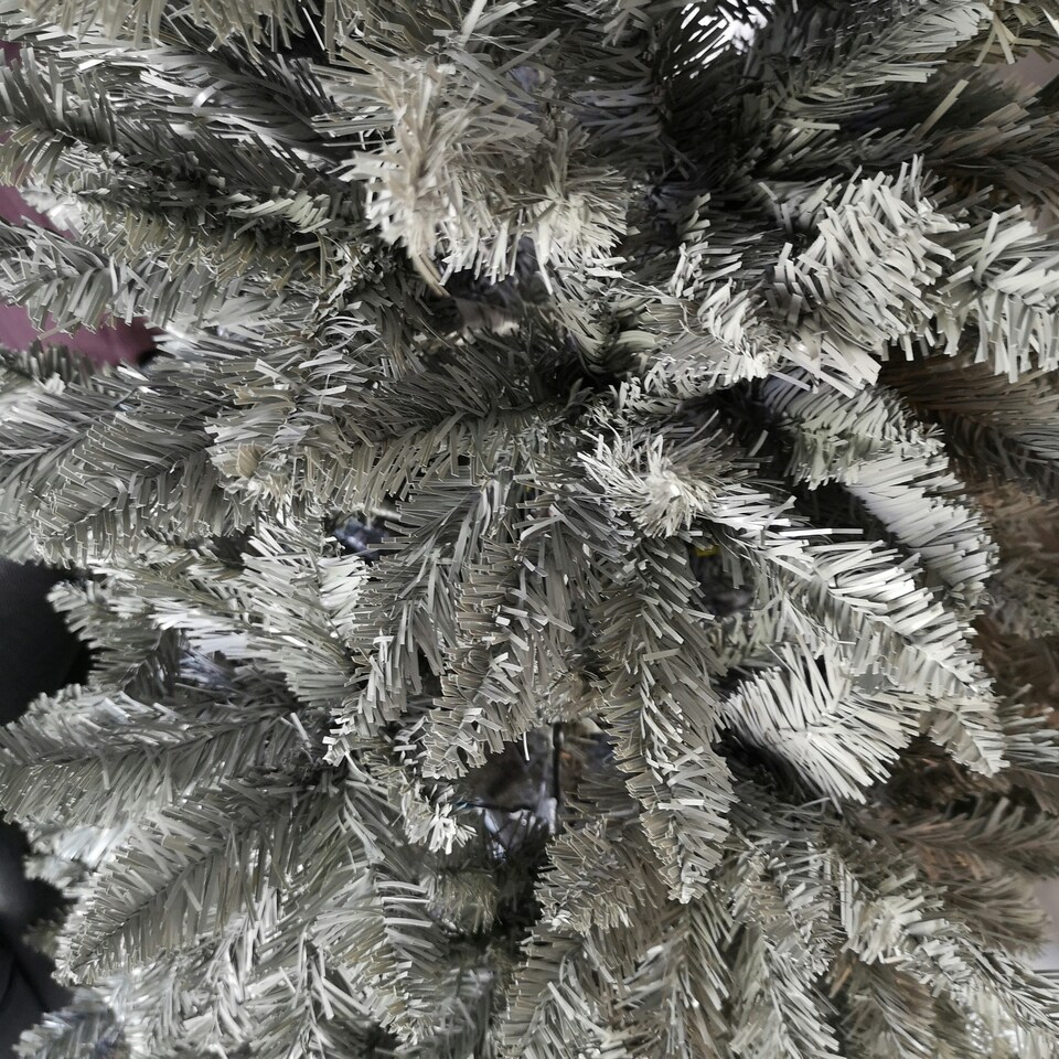 image 1 of 5ft (150cm) Luxury Charcoal Pine Grey Silver Christmas Tree with 509 Tips
