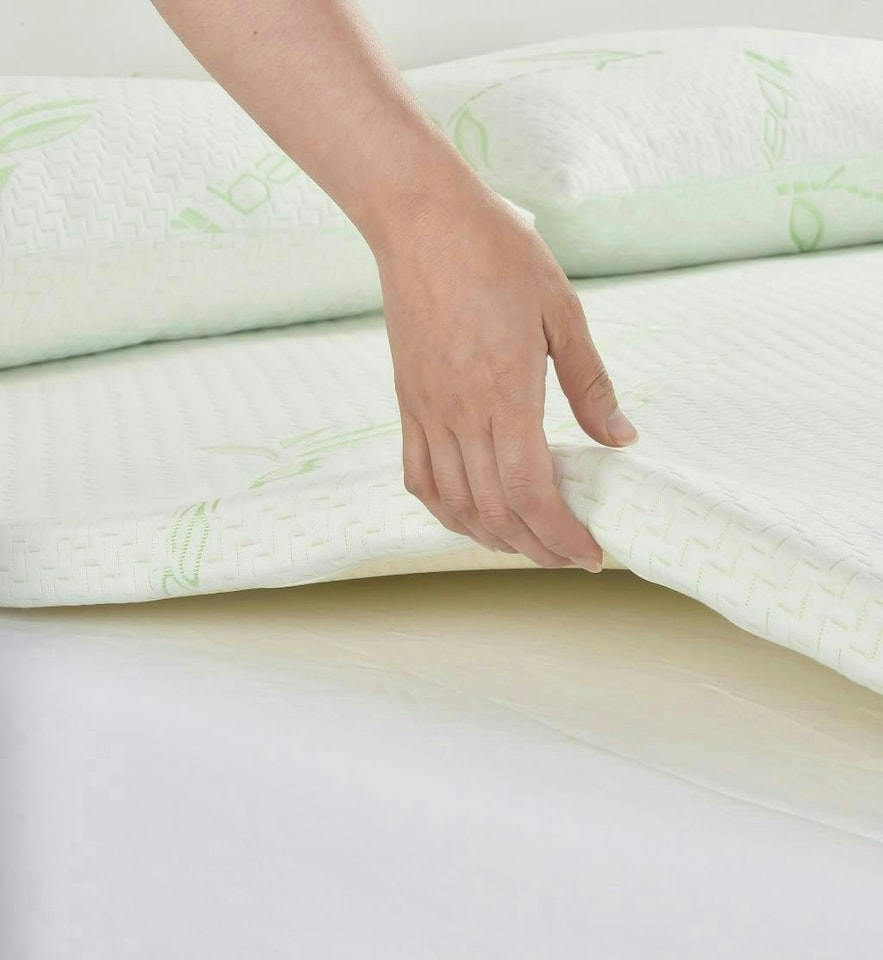 image 1 of Bamboo Memory Foam Super King 2cm Topper
