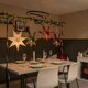 image 4 of ValueLights Plug In Christmas 45cm Xmas Red Velvet Paper Star with LED Bulb