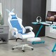 image 2 of Vinsetto Racing Style Gaming Chair with Footrest Removable Rabbit Ears, Yellow