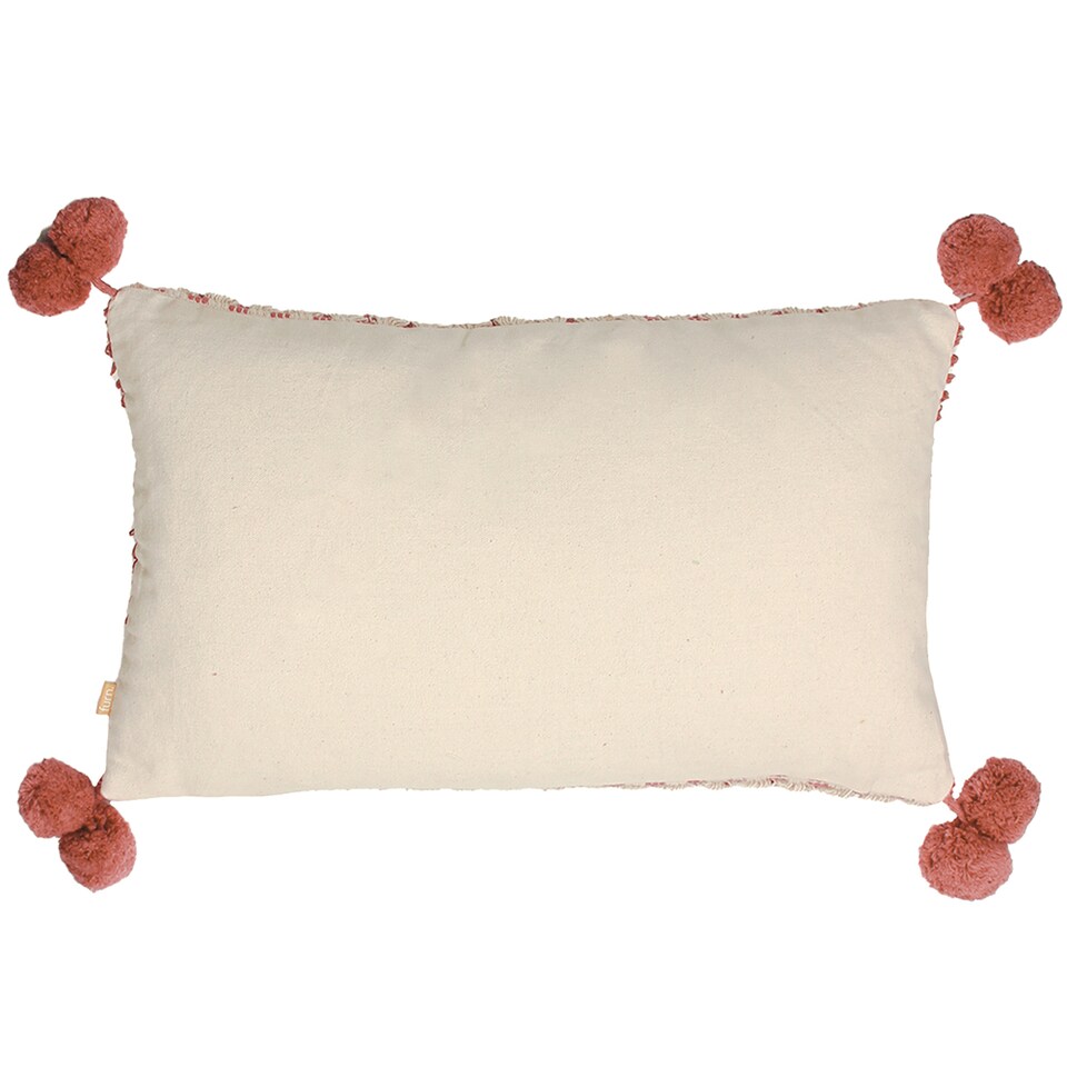 image 1 of Furn Ayaan Woven Tufted Cushion, Brick, 30 x 50cm