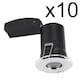 image 2 of Set of 10 - Chrome IP65 Bathroom Recessed Fire Rated Downlights