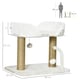 image 4 of PawHut Cat Tree Tower Scratcher with Bed for Indoor Cats, White