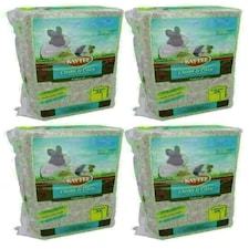 4PK 24.6L Brown Clean & Cozy Small Animals Bedding 99% Dust Free Odor Control