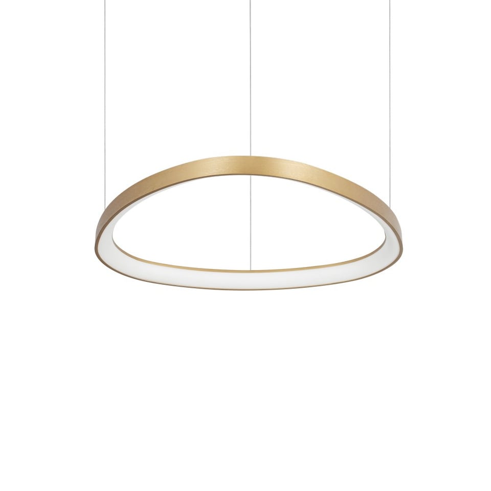 image 1 of Gemini LED Decorative Integrated Pendant Light Brass, 3000K