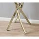 image 2 of Furniturebox Leonardo Glass And Gold Metal Console Table