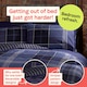 image 3 of Argyle Design Tartan Polycotton Duvet Set With Pillowcase | Blue | 1