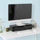 image 4 of SoBuy BBF02-SCH,Computer Monitor Stand Monitor Riser with 2 Drawers | Black | Black | 1