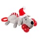 image 1 of House Of Paws Santa Paws Multi Textured Christmas Dog Squeak Toy - Red/Grey - One Size