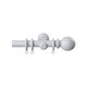 image 1 of 28mm Woodland White Curtain Pole Set 110cm