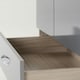 image 5 of Nevada 2 Door 1 Drawer Wardrobe - L52 x W78 x H182.5 cm - Grey Gloss/Light Oak Effect Veneer | Grey