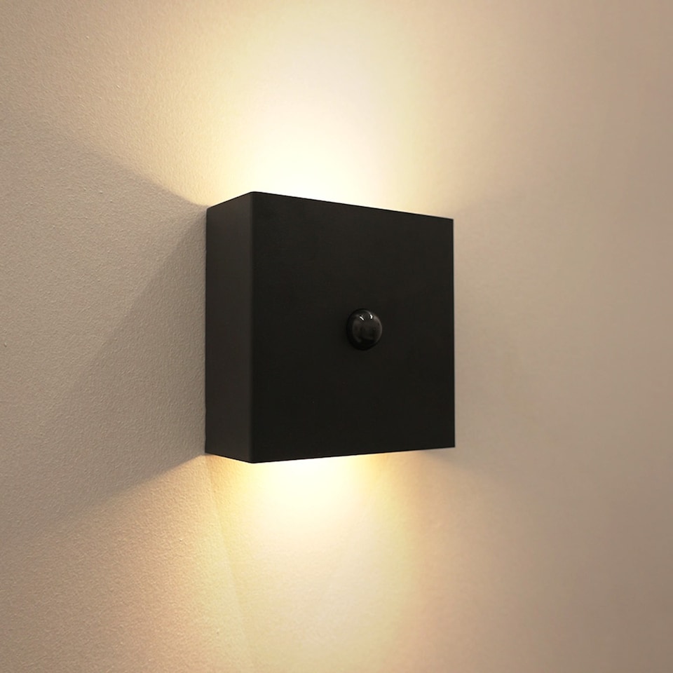 image 1 of Auraglow Rechargeable Motion Sensor Wall Light - EMBER | Black