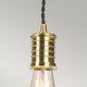 image 3 of Douille 1 Light Ceiling Pendant Black, Brass, E27