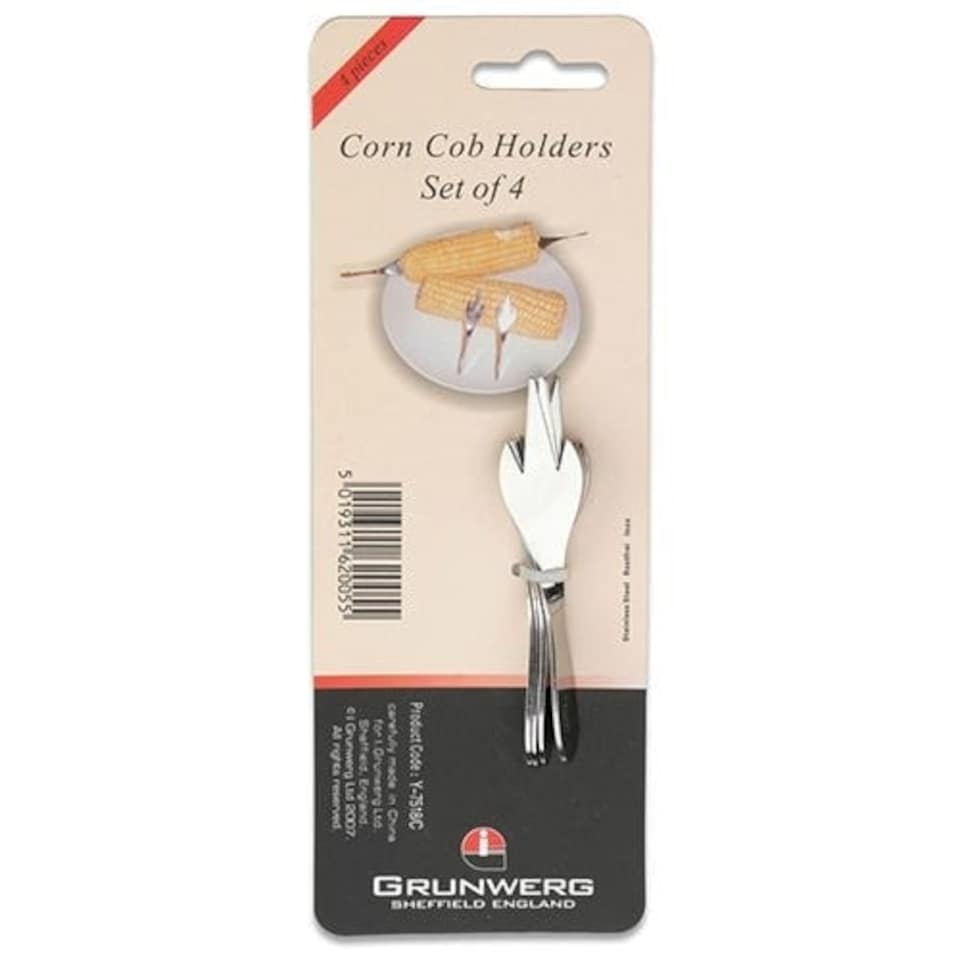 image 1 of Grunwerg Windsor Set Of 4 Corn Cob Holders