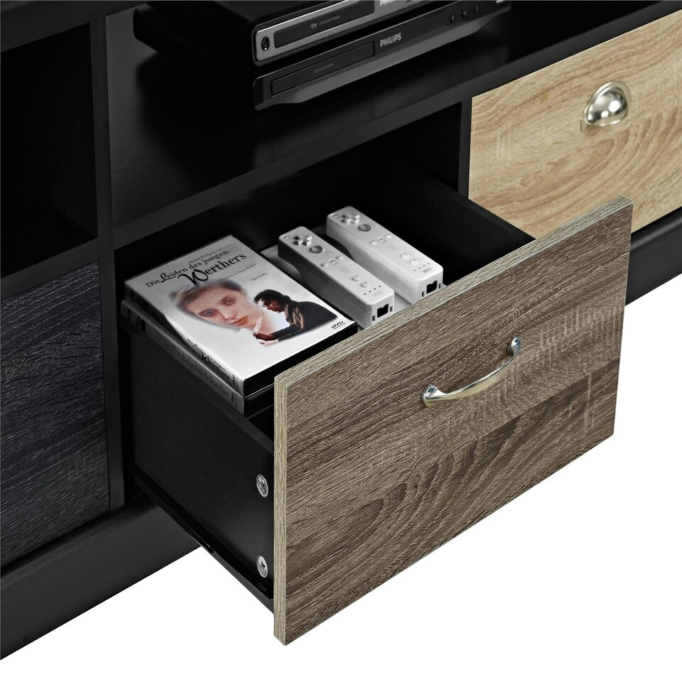 image 1 of Mercer TV-console in multicolour with drawers 1773196PCOMUK Black | Black