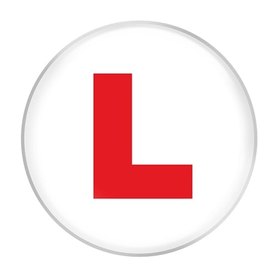L Plate Learner Giant Badge 15cm