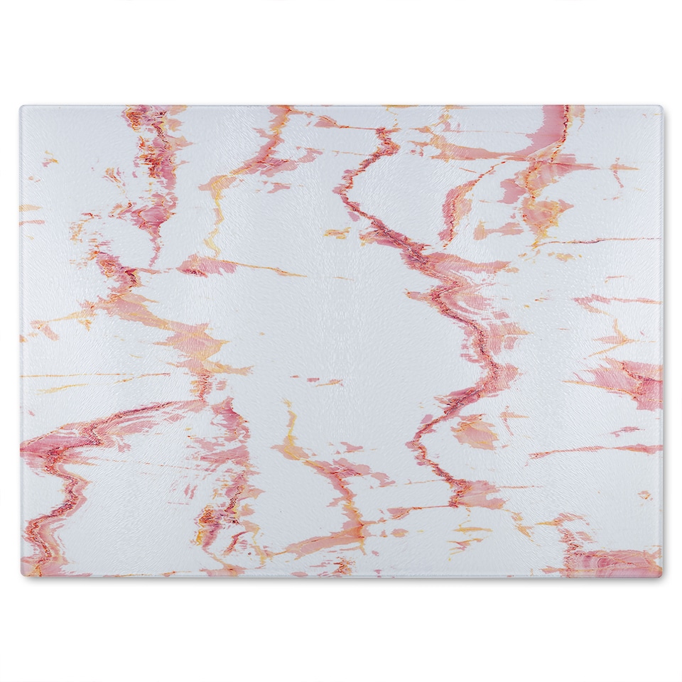 image 1 of Pink Marble Glass Chopping Board | Multi