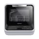 image 1 of Cookology 2 Place Setting Table Top Dishwasher in Compact Mini Size - CMDW2BK Black