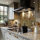 image 2 of Yellow Geometric Triangles Splash Back | White