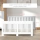 image 6 of HOMCOM Radiator Cover Painted Slatted MDF Cabinet Lined Grill 112x19x81cm