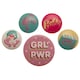 image 1 of Barbie Assorted Designs Badge Set - Pink/Blue/White - One Size