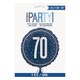image 2 of Navy Blue Glitz Age 70 Holographic Round Foil Helium Balloon 46cm / 18 in