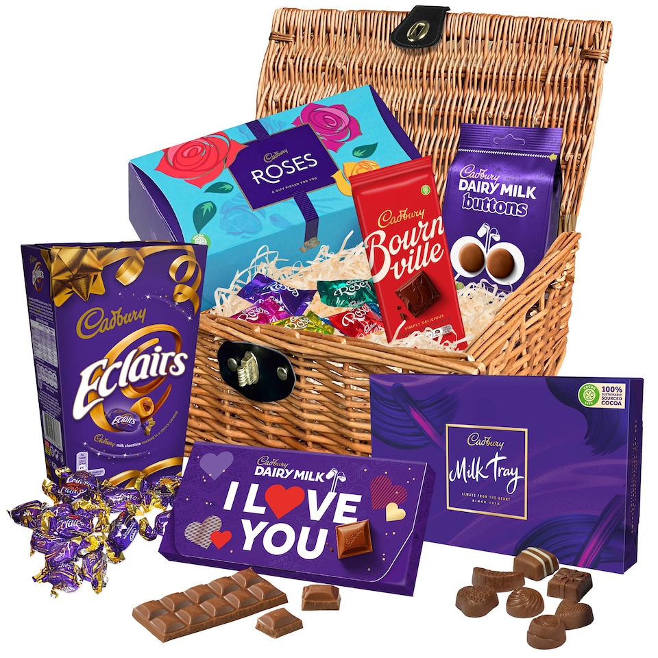 image 1 of Cadbury Valentine's Day Chocolate Basket